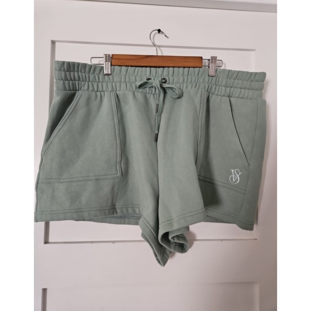 Victoria's Secret VS Sage Green Fleece Lounge Shorts - Womens Size XXL